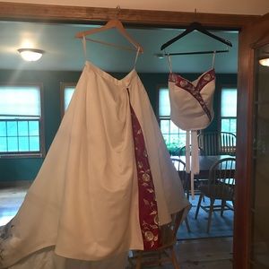 Wedding dress, 2 piece